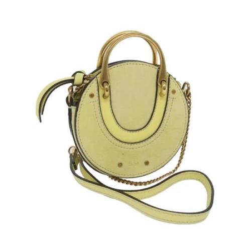 Pre-owned Suede handbags Chloé Pre-owned , Yellow , Dames