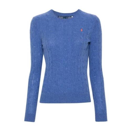 Blauwe Crewneck Sweater met Pony Borduursel Polo Ralph Lauren , Blue ,...