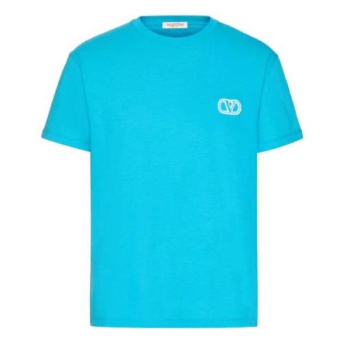 Clear Blue VLogo T-shirts en Polos Valentino Garavani , Blue , Heren