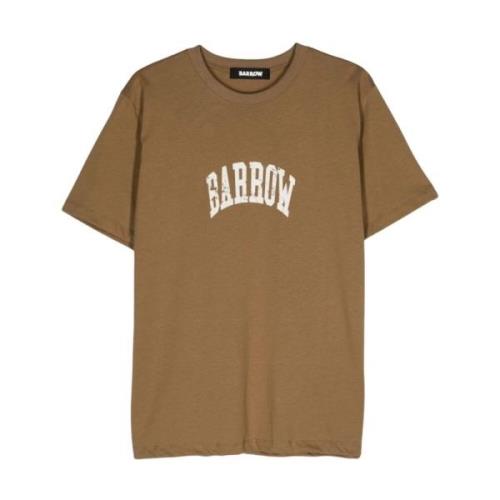 Bruin Logo Print Crew Neck T-shirt Barrow , Brown , Heren