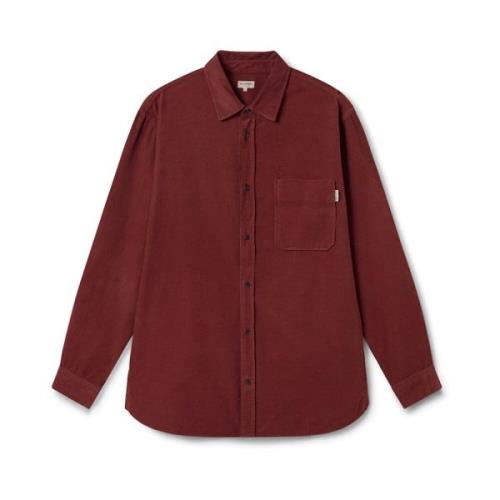 Golf Gestikte Corduroy Shirt Twothirds , Red , Heren