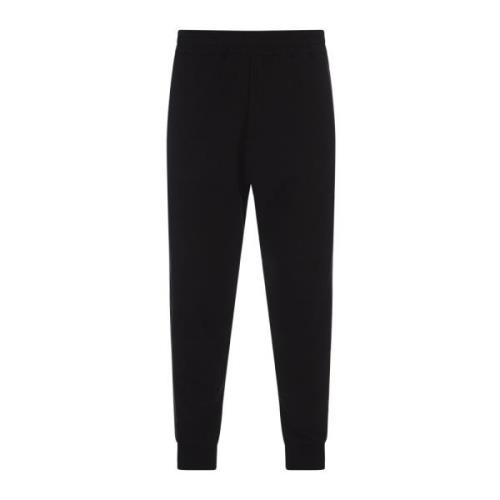 Zwarte Slim Fit Joggers met Logo Tapes Alexander McQueen , Black , Her...