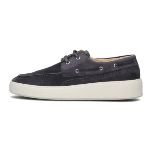 Blauwe Suède Loafer Sneaker Hybride Nubikk , Blue , Heren