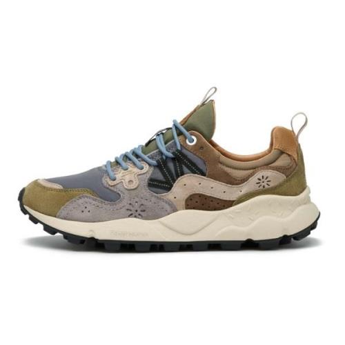 Suede and technical fabric sneakers Yamano 3 MAN Flower Mountain , Mul...