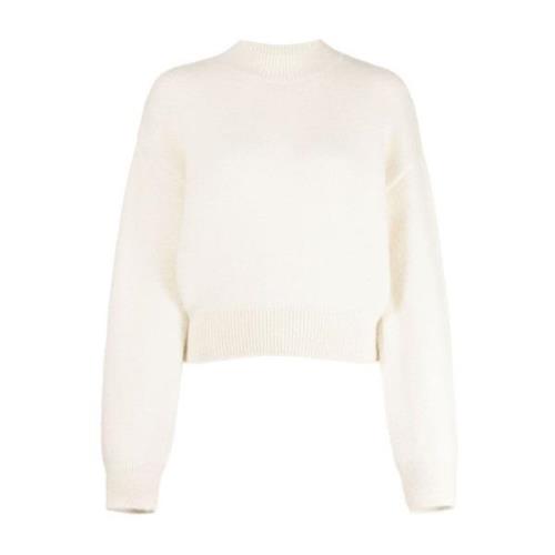 Beige Alpaca Wol Trui Jacquemus , Beige , Dames