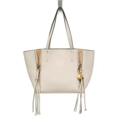 Pre-owned Leather totes Chloé Pre-owned , White , Dames