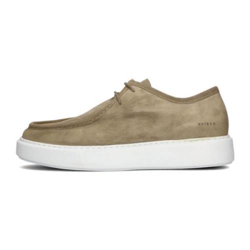 Taupe Suede Veterschoenen Vince Ryan Nubikk , Beige , Heren