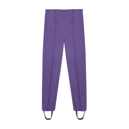 Paarse Viscose Jeans Pant Lardini , Purple , Dames