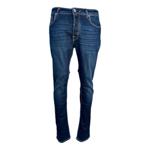 Bard Navy/Gold Label Donkerblauwe Jeans Jacob Cohën , Blue , Heren