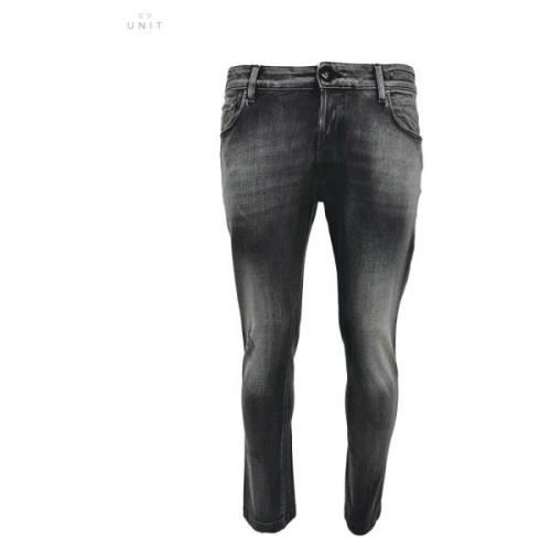 Zwart Label Distressed Jeans Hand Picked , Black , Heren