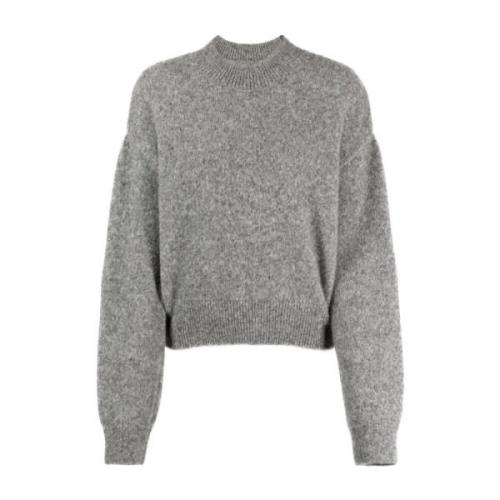 Grijze Alpaca Wol Trui Jacquemus , Gray , Dames