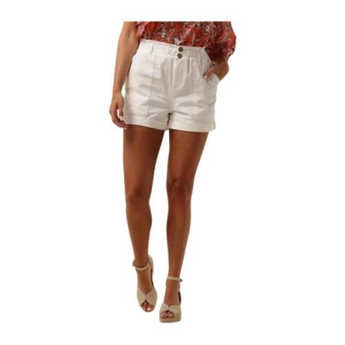 Witte Katoenen Denim Shorts Selma Circle of Trust , White , Dames