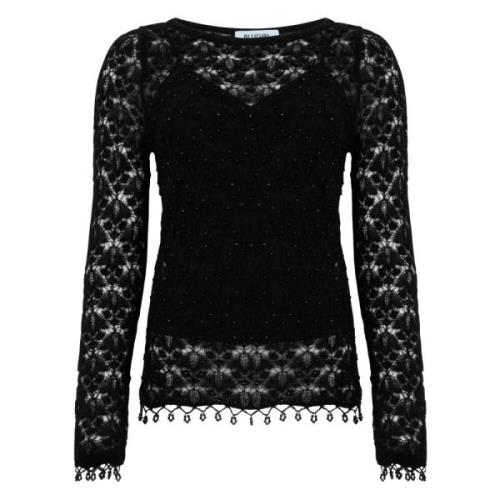 Stijlvolle Blouses voor Vrouwen Blugirl , Black , Dames