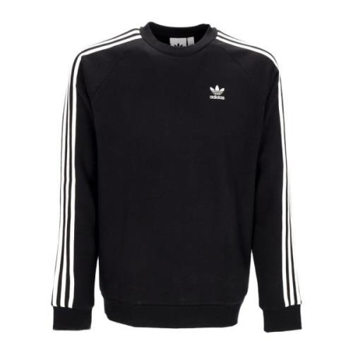 Zwarte 3-Stripes Crewneck Sweatshirt Adidas , Black , Heren