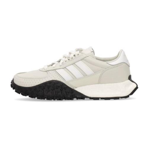 Lage Sneaker Wit Mesh Boost Tussenzool Adidas , White , Heren