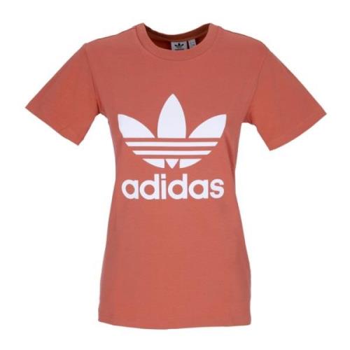 Magic Earth Trefoil Tee T-shirt Adidas , Brown , Dames