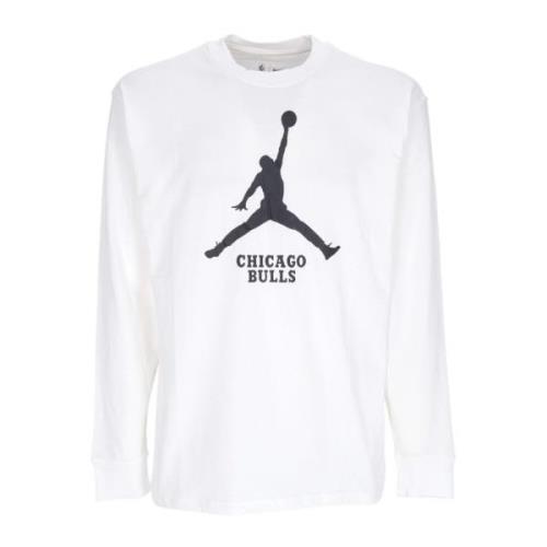 Chicago Bulls Longsleeve T-shirt Jordan , White , Heren