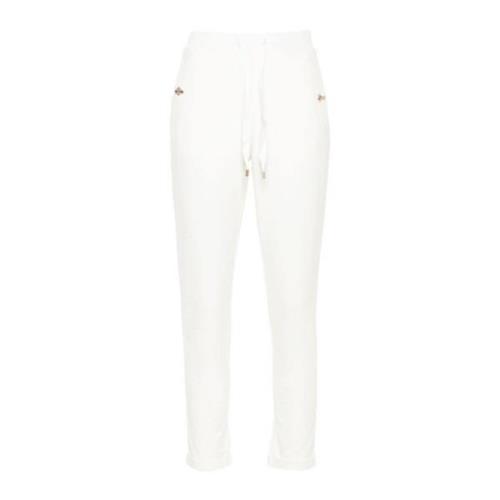 Witte Jersey Broek met Koord Liu Jo , White , Dames