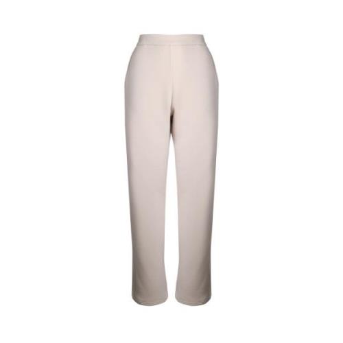 Casual Jersey Broek Zandkleur Max Mara , Beige , Dames