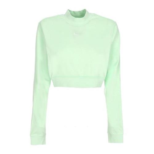 Geknipte Turtleneck Sweatshirt Chill French Terry Nike , Green , Dames