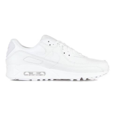 Witte Leren Lage Sneaker Nike , White , Heren