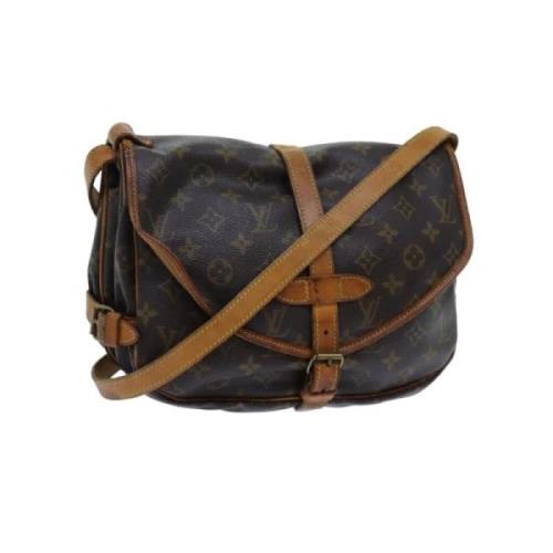 Pre-owned Canvas louis-vuitton-bags Louis Vuitton Vintage , Brown , Da...