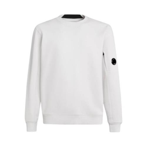 Witte Stretch Katoenen Sweatshirt C.p. Company , White , Heren