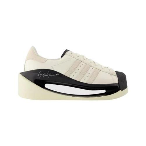 Pre-owned Leather sneakers Yohji Yamamoto Pre-owned , White , Dames