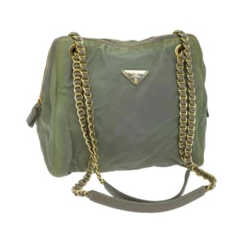 Pre-owned Nylon prada-bags Prada Vintage , Green , Dames