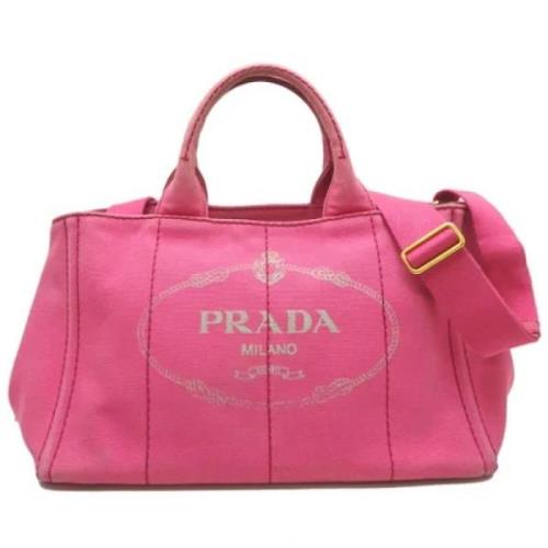 Pre-owned Canvas handbags Prada Vintage , Pink , Dames