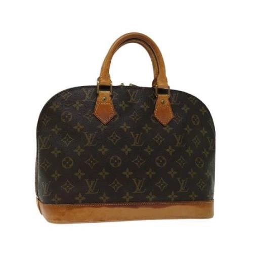 Pre-owned Canvas handbags Louis Vuitton Vintage , Brown , Dames