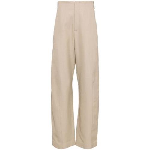 Beige Broek Jacquemus , Beige , Heren