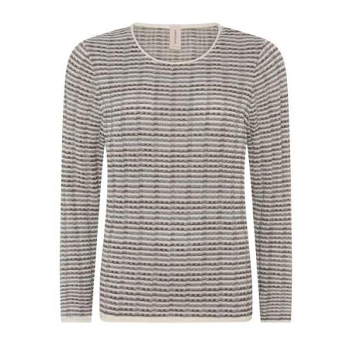 Multicolor O-Neck Pullover Blouse Room Skovhuus , Beige , Dames