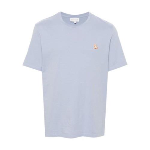 Chillax Fox Patch Jersey T-shirt Maison Kitsuné , Blue , Heren