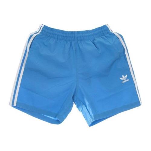 Sky Rush Zwemshorts met 3 Strepen Adidas , Blue , Heren