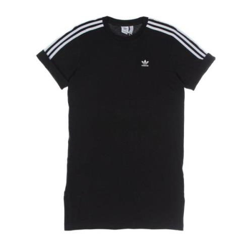 Zwarte Tee Jurk met Logo Adidas , Black , Heren