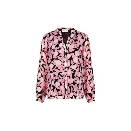 Bloemenroze V-Hals Blouse Fabienne Chapot , Pink , Dames