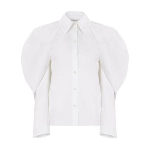 Witte Strikdetail Top Nina Ricci , White , Dames