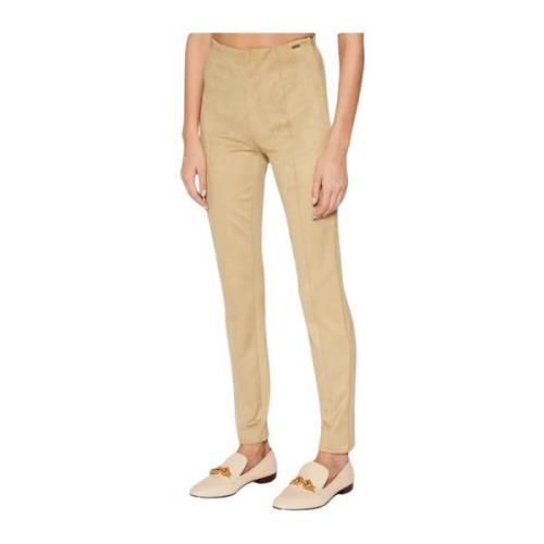 Maya Suede Leggings - Beige Super Slim Guess , Beige , Dames