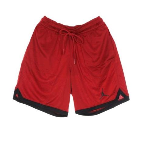 Air Knit Basketbalshorts Rood/Zwart Jordan , Red , Heren