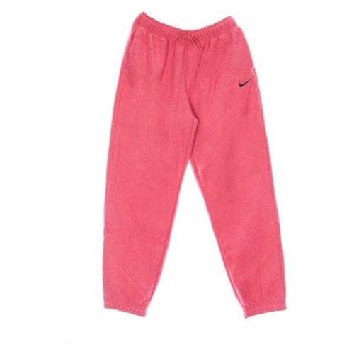 Plush High Rise Jogger Sweatpants Roze/Zwart Nike , Pink , Dames