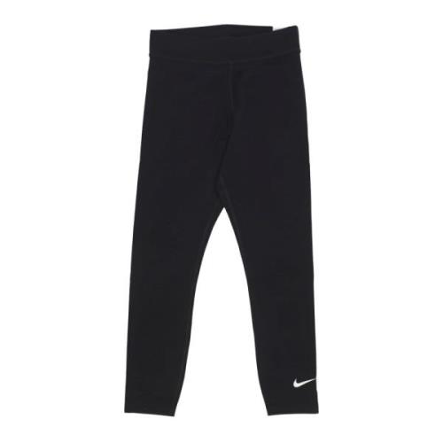 Klassieke Leggings met Hoge Taille Zwart/Wit Nike , Black , Dames