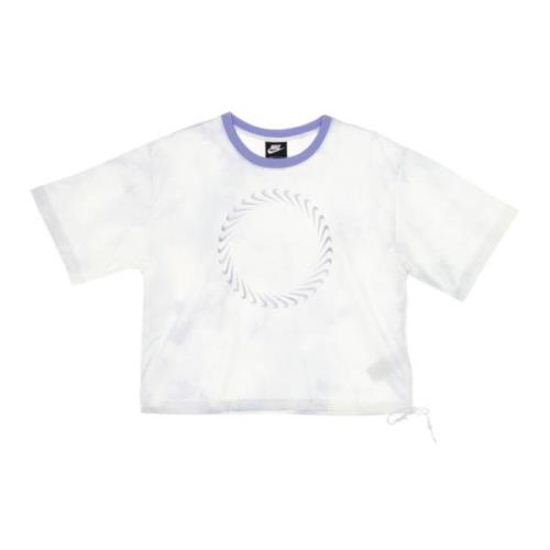 Mesh Icon Clash T-Shirt Light Thistle Nike , White , Dames