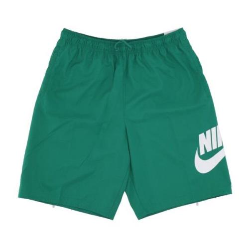 Club Geweven Korte Broek Malachiet/Wit Nike , Green , Heren