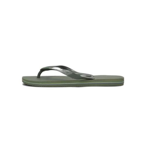 Brasil Logo Slippers Havaianas , Green , Heren