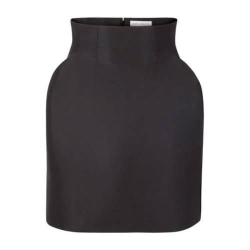 Zwarte hoge taille rok met zakken Nina Ricci , Black , Dames