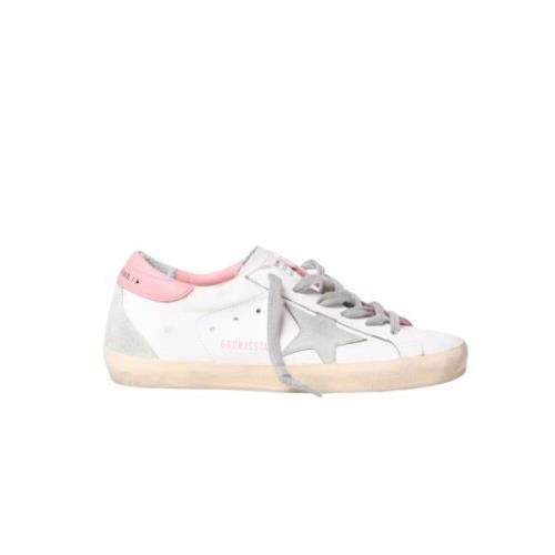 Super-Star Leren Sneakers met Versleten Effect Golden Goose , White , ...