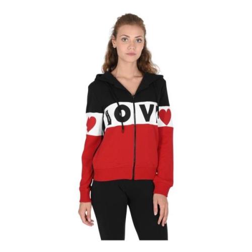 Multicolor Katoenen Sweatshirt Love Moschino , Multicolor , Dames