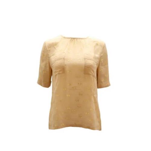 Pre-owned Silk tops Marc Jacobs Pre-owned , Yellow , Dames