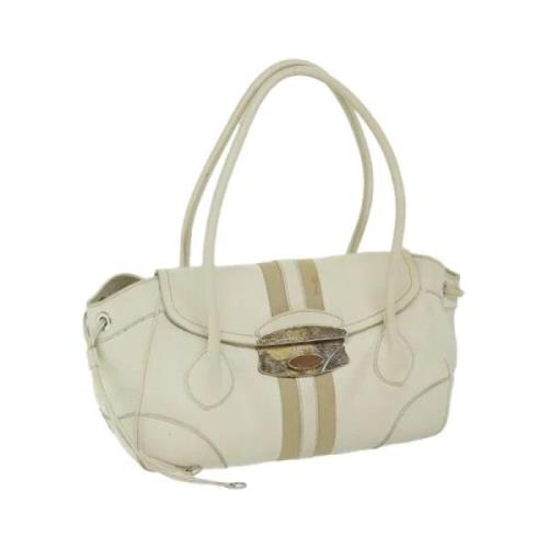 Pre-owned Leather prada-bags Prada Vintage , White , Dames